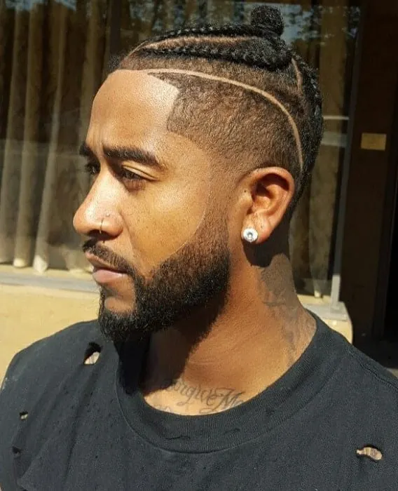 Omarion braids with low fade