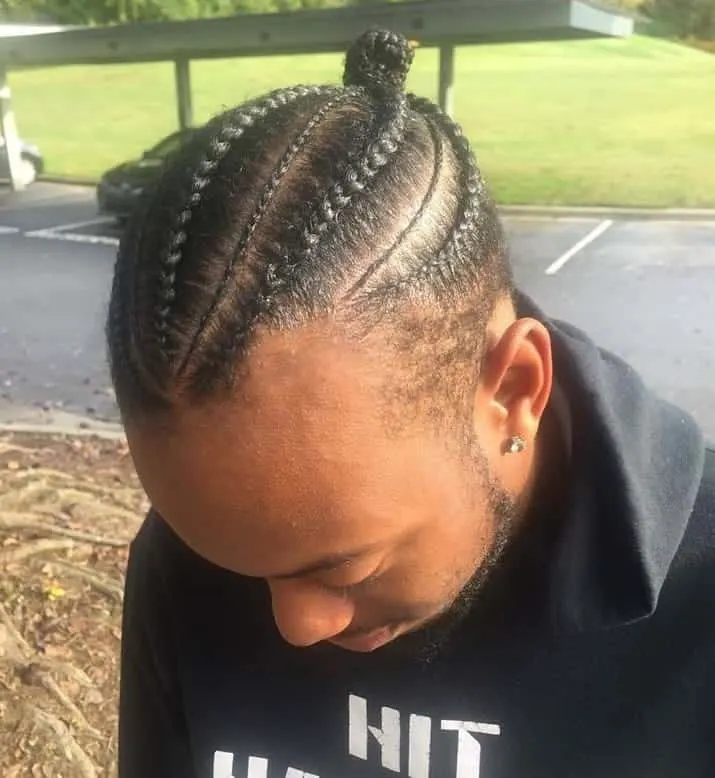 Omarion braids hairstyle for men