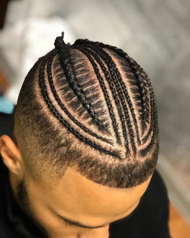 Omarion braids with sleek design