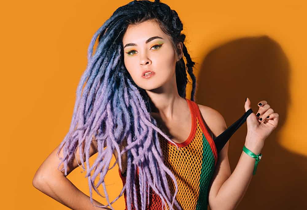 ombre colored dreads for women