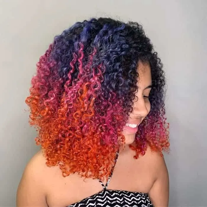 Ombre Curly Hair