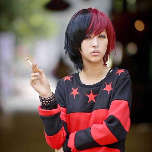 Blowhaircolor Red And Black Hair Color Ideas For Short Hair