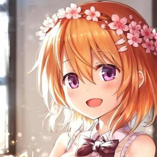 orange haired anime girl
