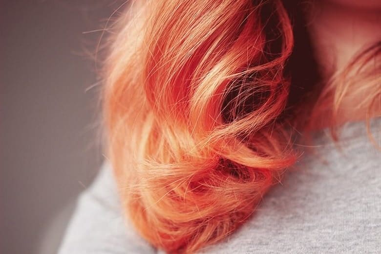 brassy orange hair