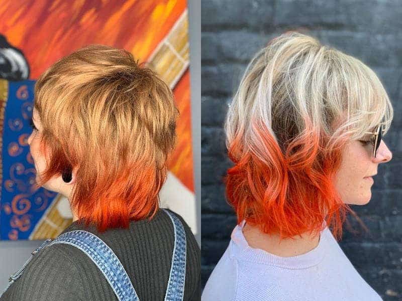 Orange Tips Hair