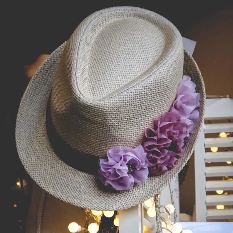 panama hat for woman with short hair