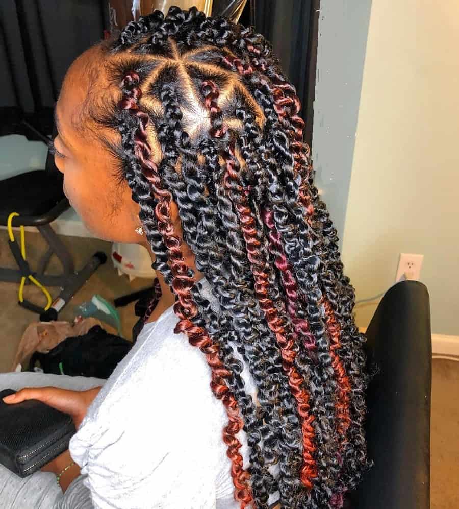passion twists with triangle parts