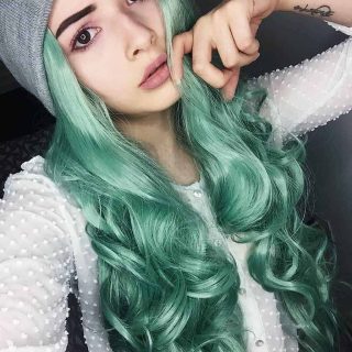 Pastel Green Hairstyles