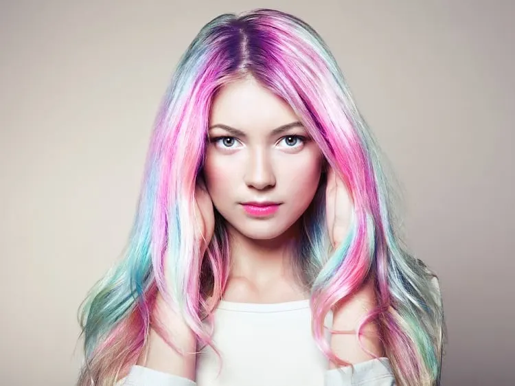 pastel mermaid hair color