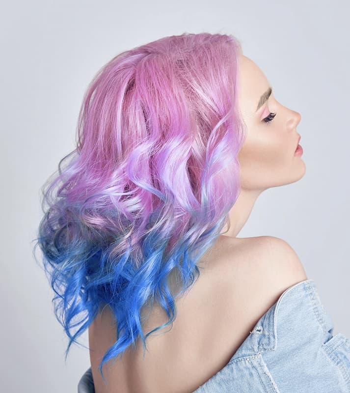 pastel ombre hair