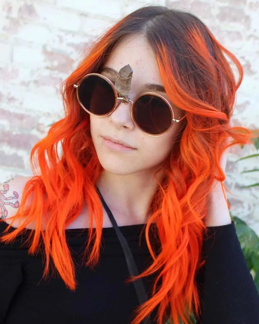 pastel orange hair