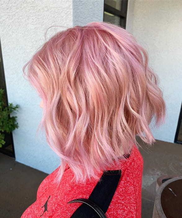 baby pastel pink hair for women