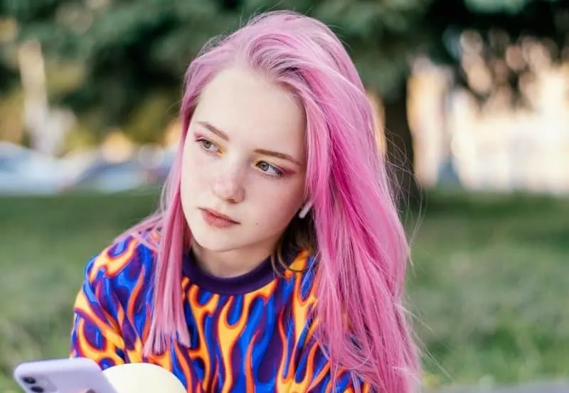 pastel pink hair color for pale skin