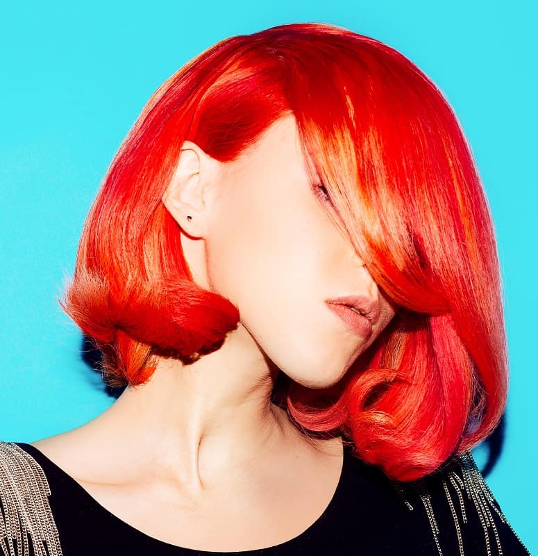 pastel red hair
