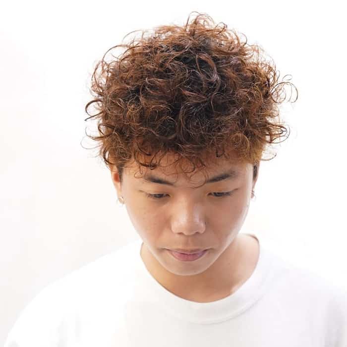 perm hair for asian men