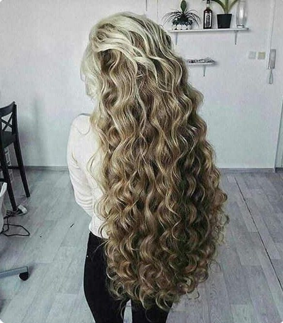 long messy perm hairstyles