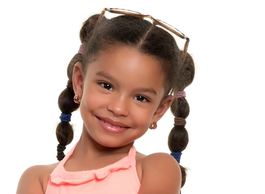 picture day hairstyle for little black girl