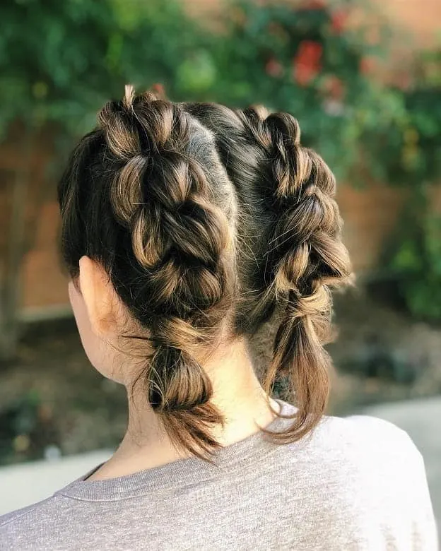 Dutch Pigtail Braid for Short Hair