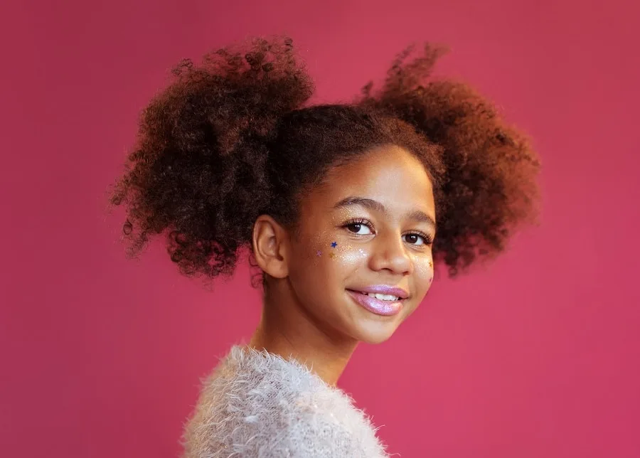 pigtails for black teenage girls with natural hair