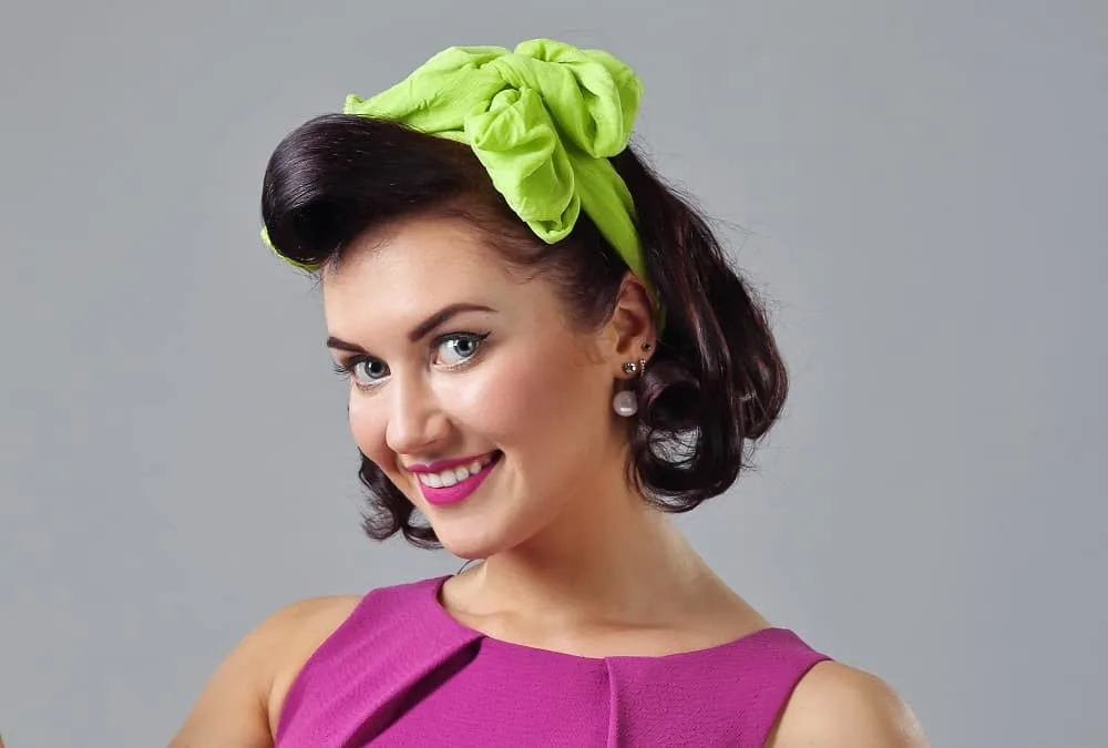 pin up hair with headband