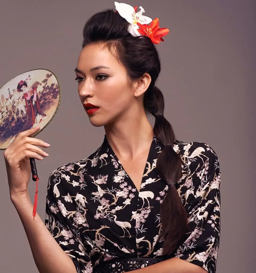 pin up style for Asian women 