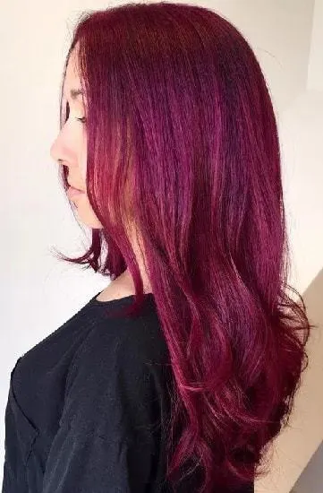 Magenta pink hair