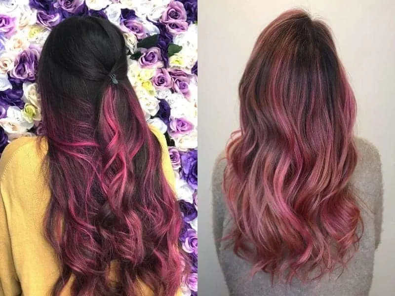 Pink Hair Highlights