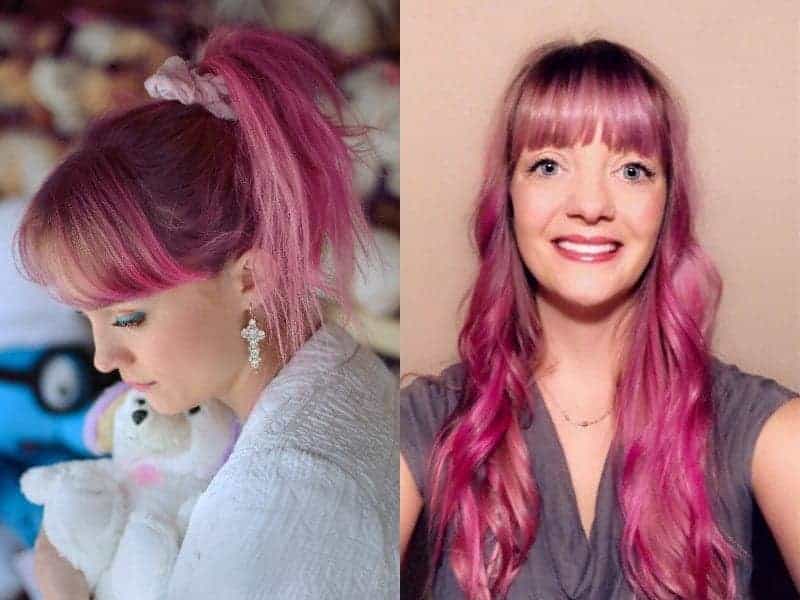 Pink Hair with Bangs