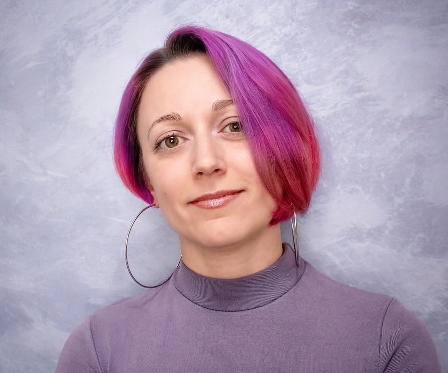 pink ombre for short hair