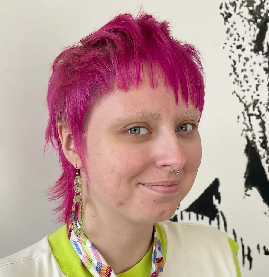 pink pixie mullet