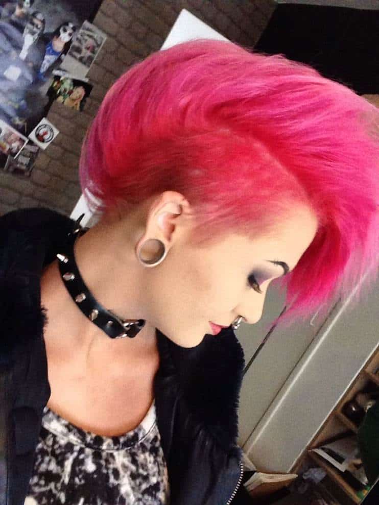 pink and purple hairstyles