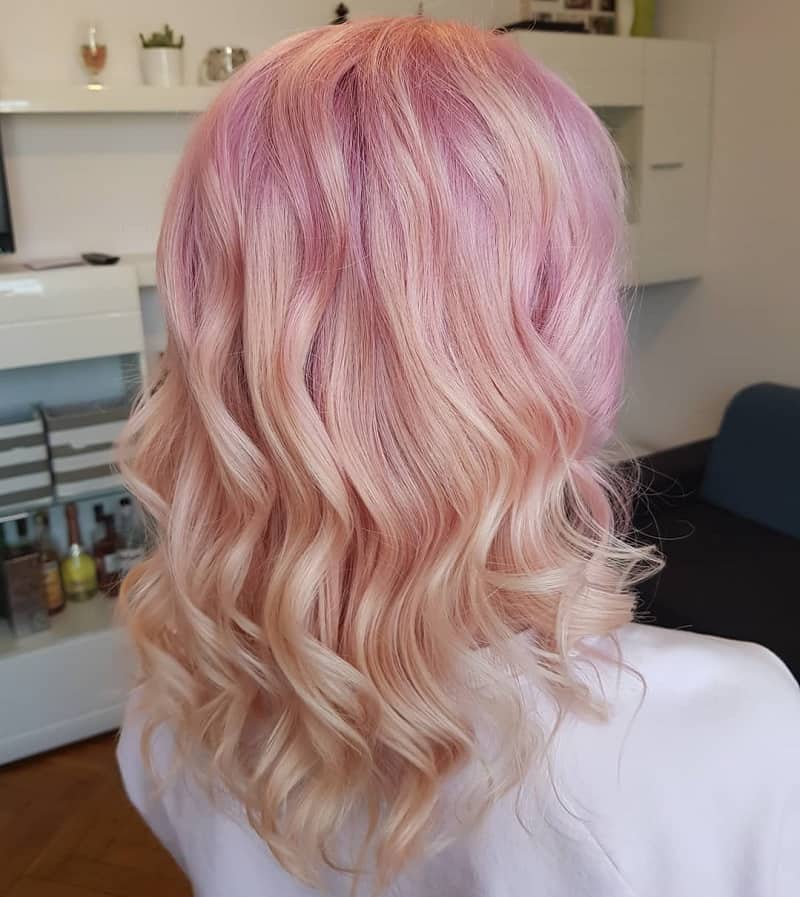 pink to blonde ombre