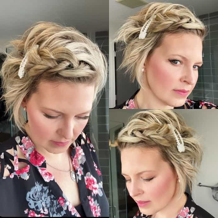 pixie braids for woman with round face
