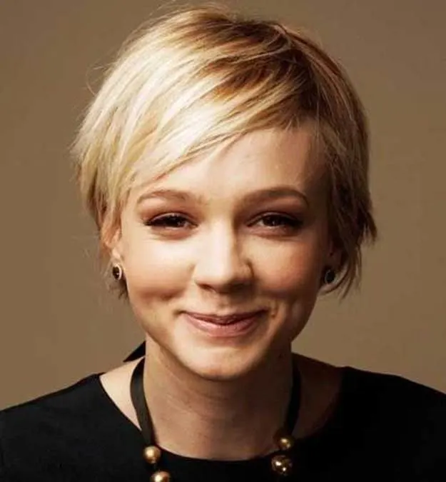 Blonde Shaggy Pixie Cut for Thin Hair