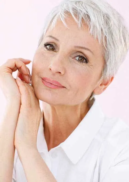 pixie cut for older women with thin hair
