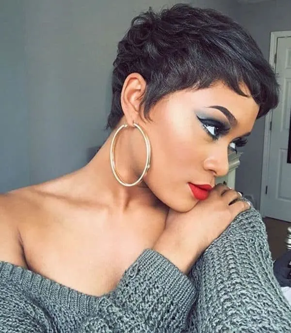 celebrity pixie cuts for thick hair 
