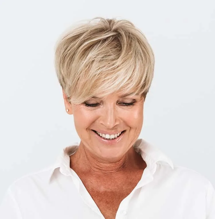 pixie haircuts for older women 