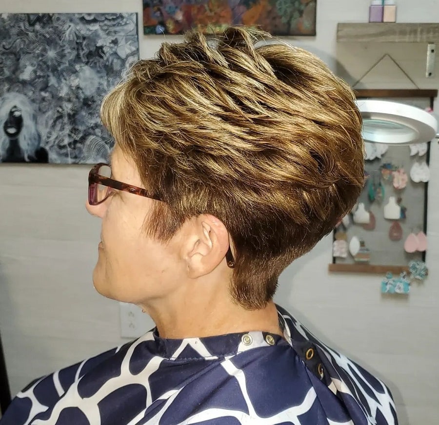 Pixie wedge haircut for women over 50