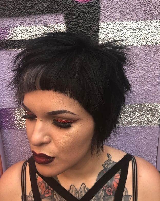 Pixie cut with Baby Bangs