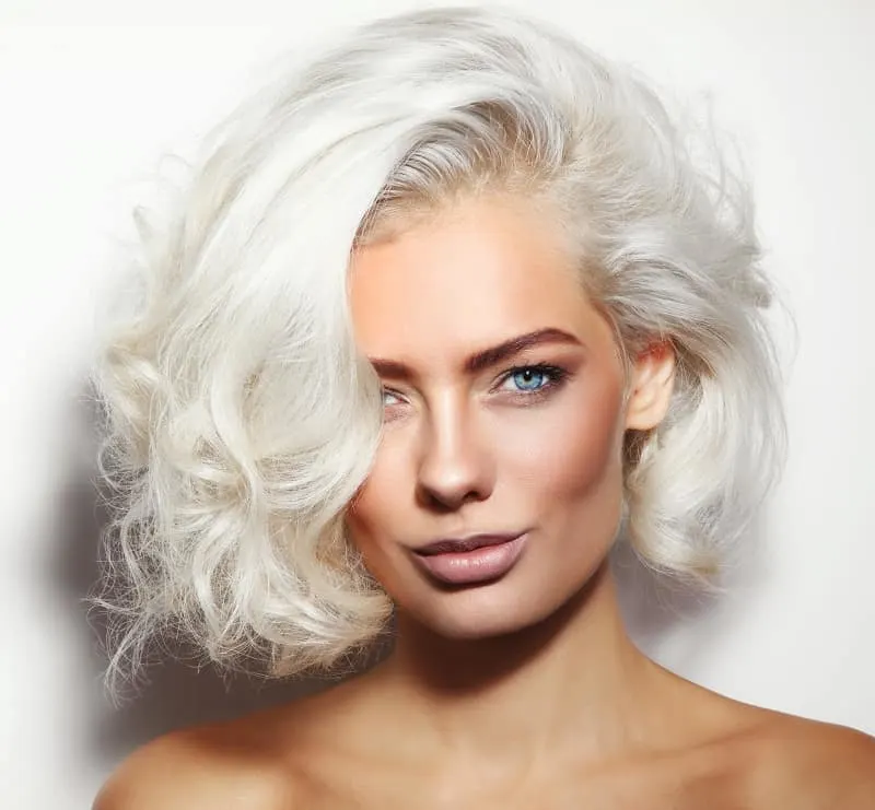 platinum blonde hair for dark skin