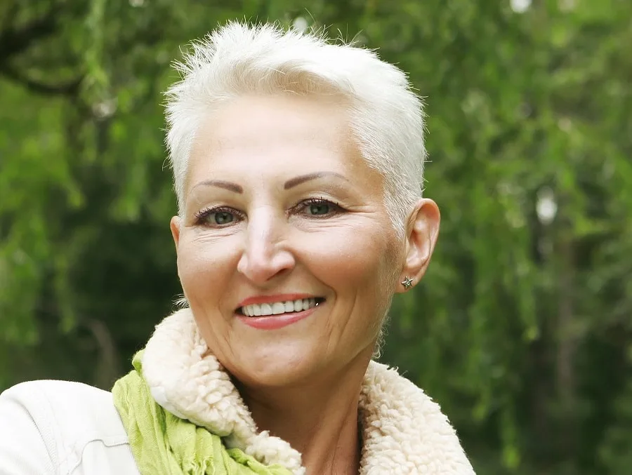 platinum pixie for older women