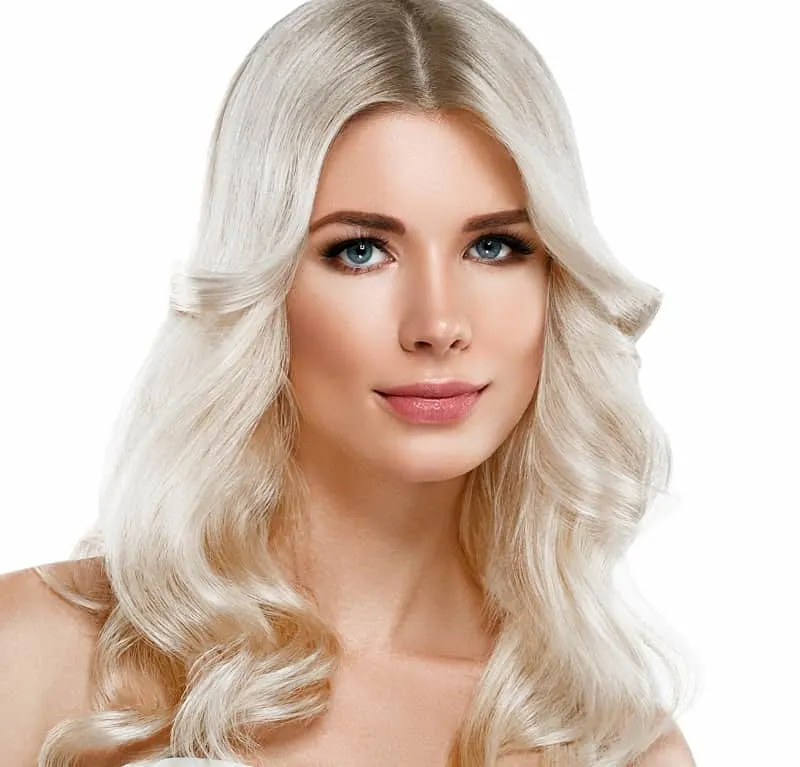 platinum silver blonde hair