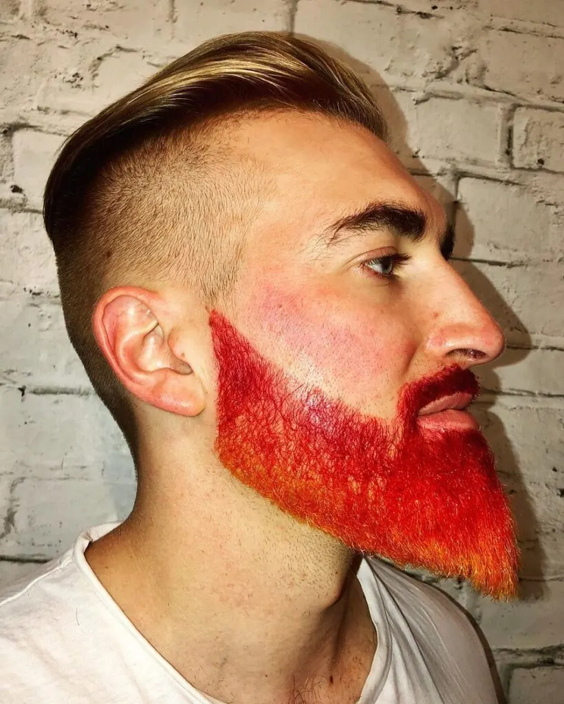 pointed red beard