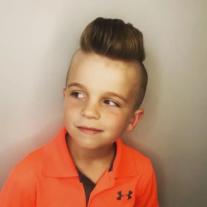 pompadour for 9 year old boy
