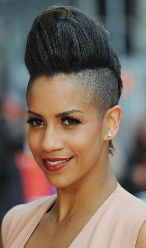 Women with Side-Shaved Pompadour