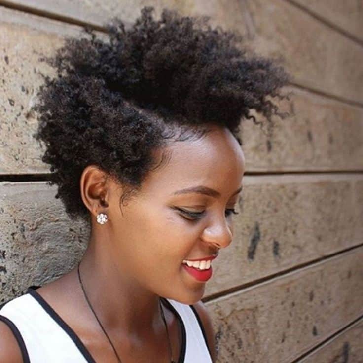 curly pompadour haircut for women