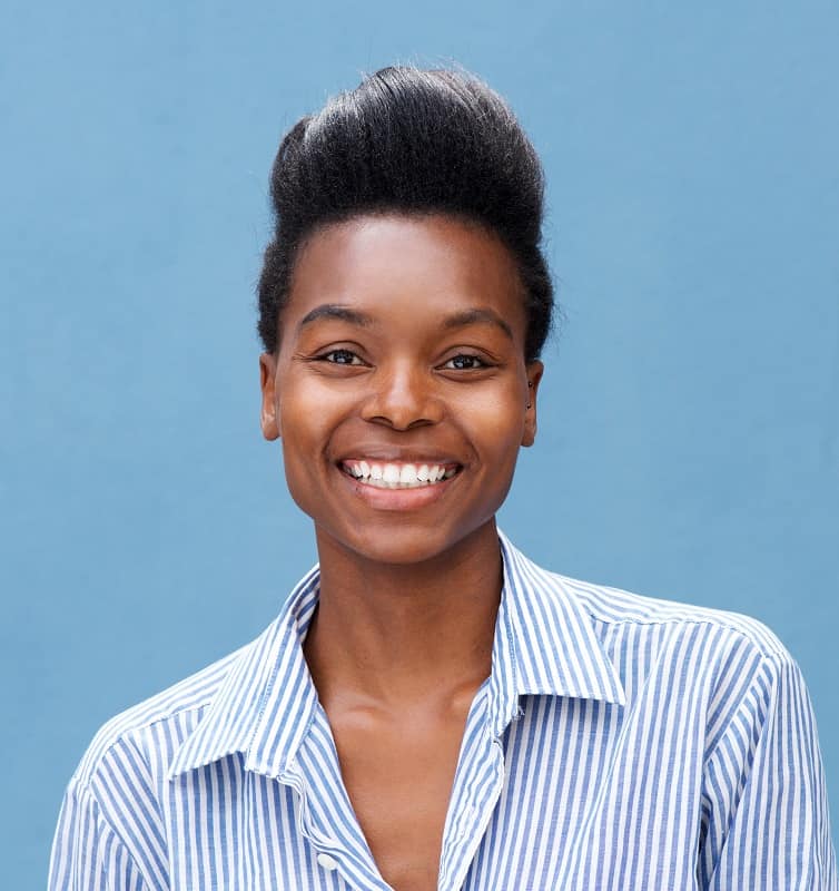 pompadour hairstyle for black women