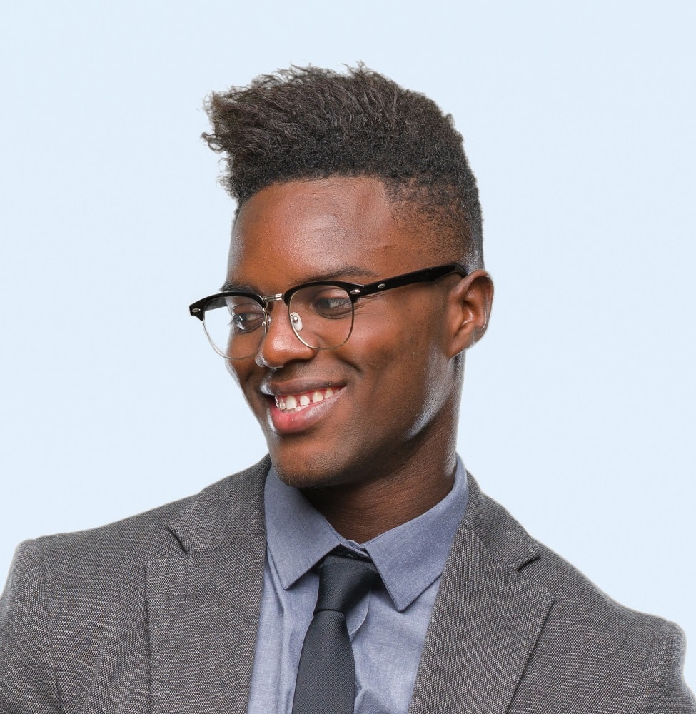 pompadour hairstyle for professional black men