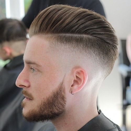 pompadour fade with undercut