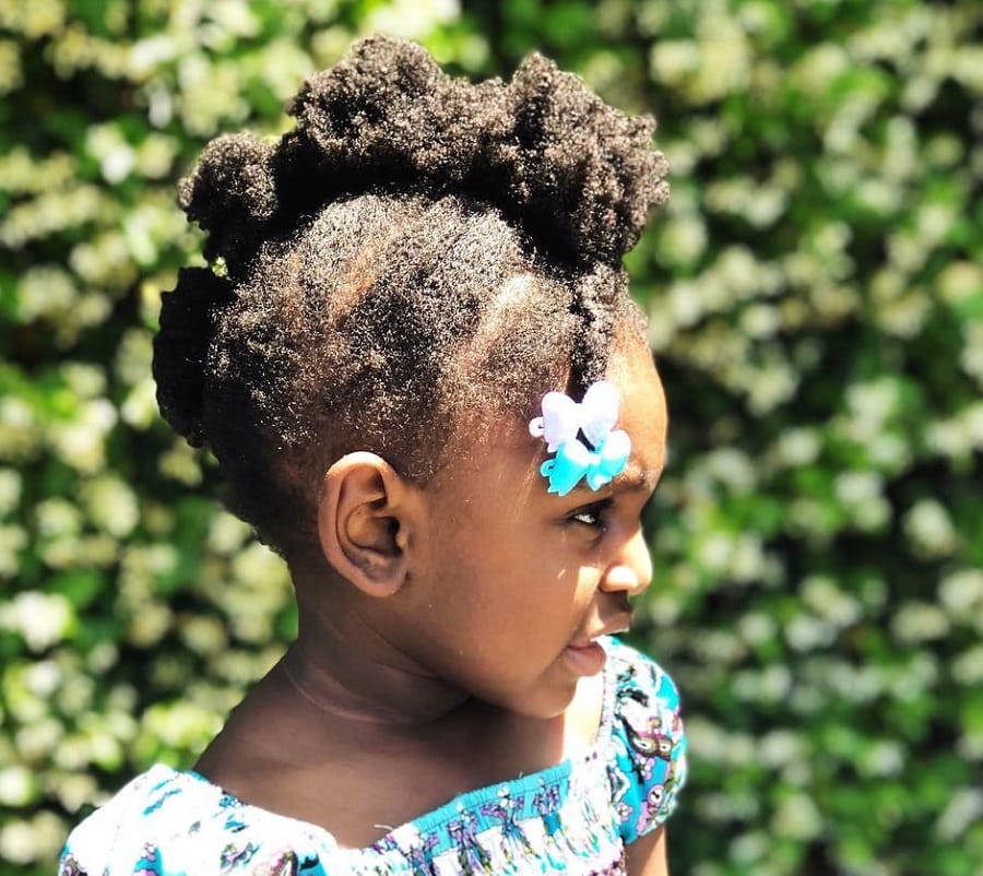 pompadour mohawk for little black girl